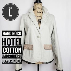 HARD ROCK HOTEL WOMAN'S COTTON EMBROIDERED BLAZER